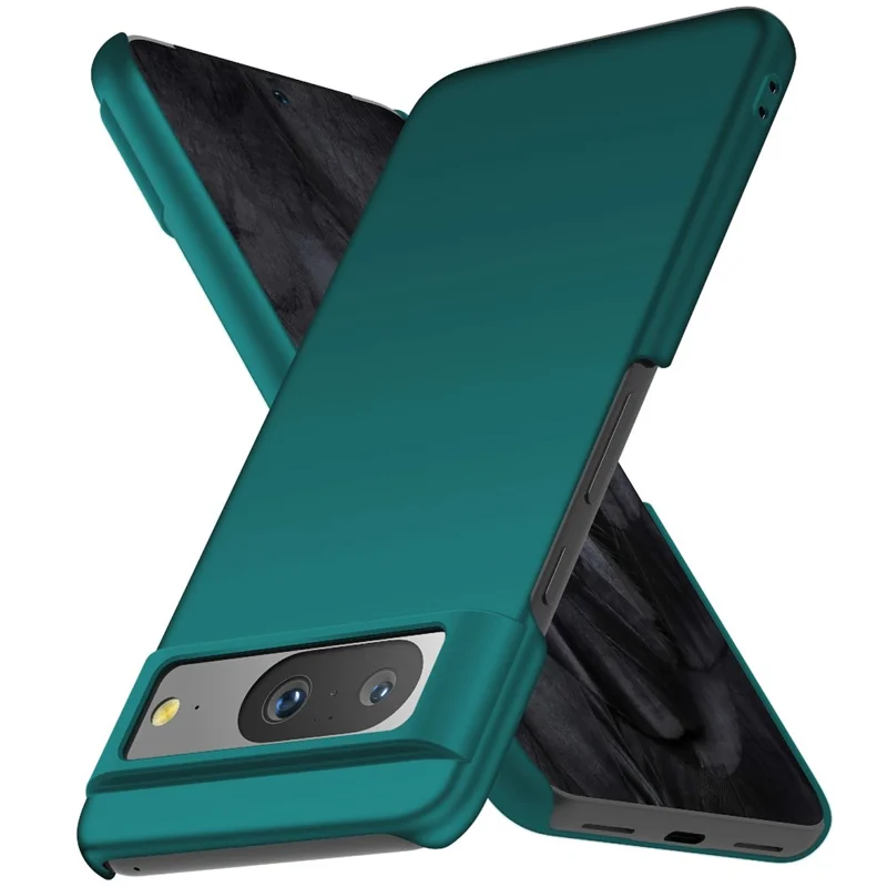 For Google Pixel 8 Solid Color Anti-drop Phone Case Hard PC Protection Cover - Green