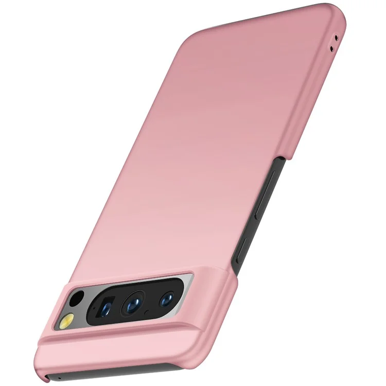 For Google Pixel 8 Pro Solid Color PC Drop-proof Cover Mobile Phone Case - Rose Gold