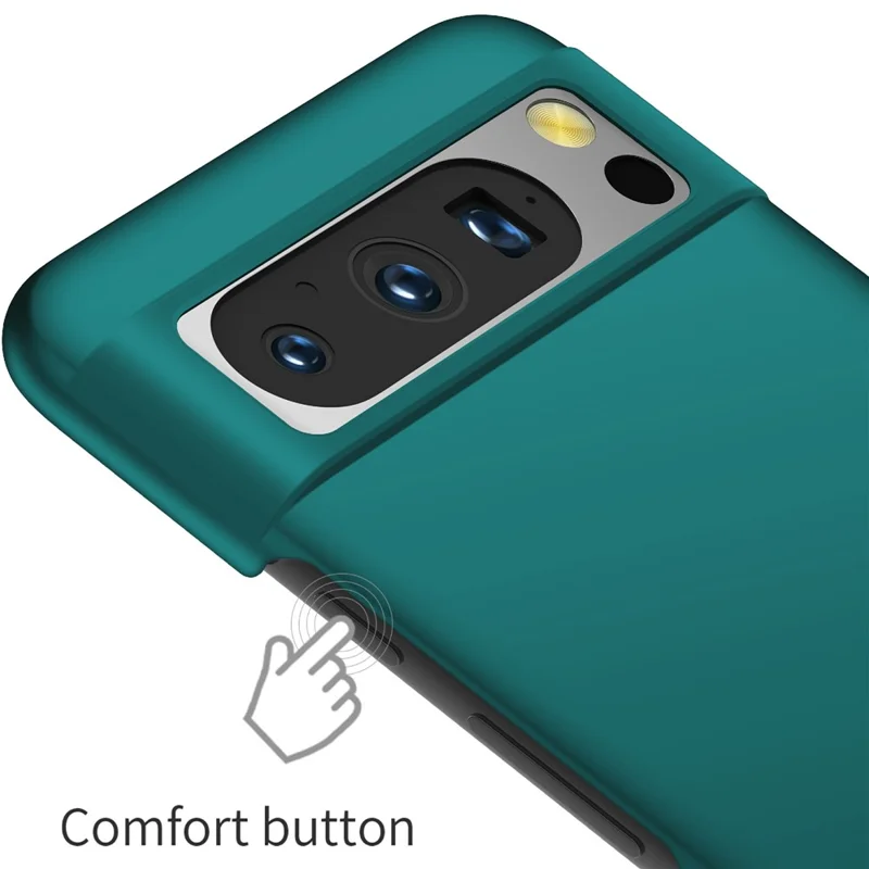 For Google Pixel 8 Pro Solid Color PC Drop-proof Cover Mobile Phone Case - Green