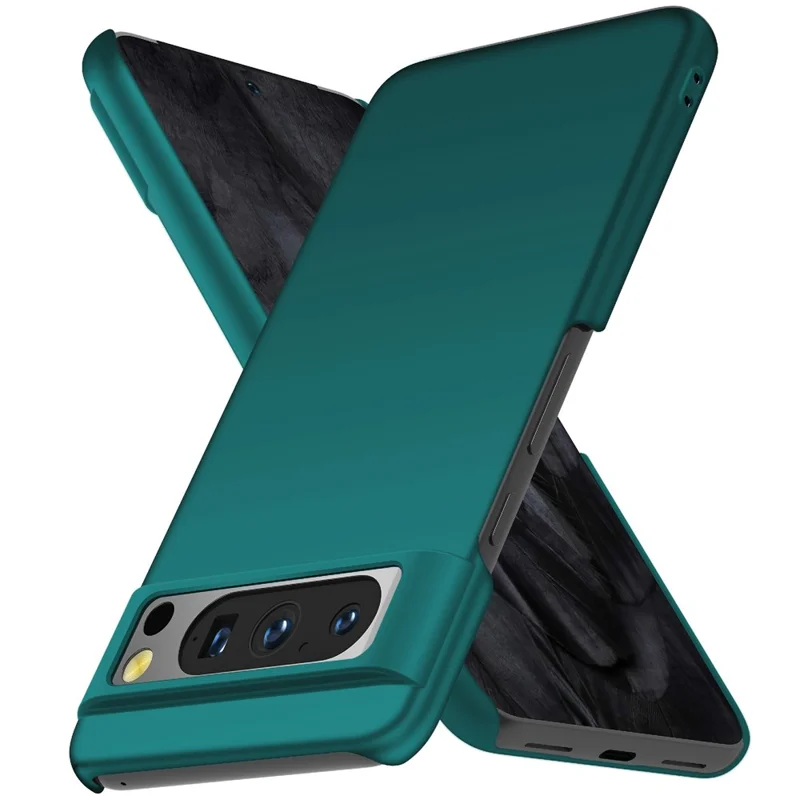 For Google Pixel 8 Pro Solid Color PC Drop-proof Cover Mobile Phone Case - Green