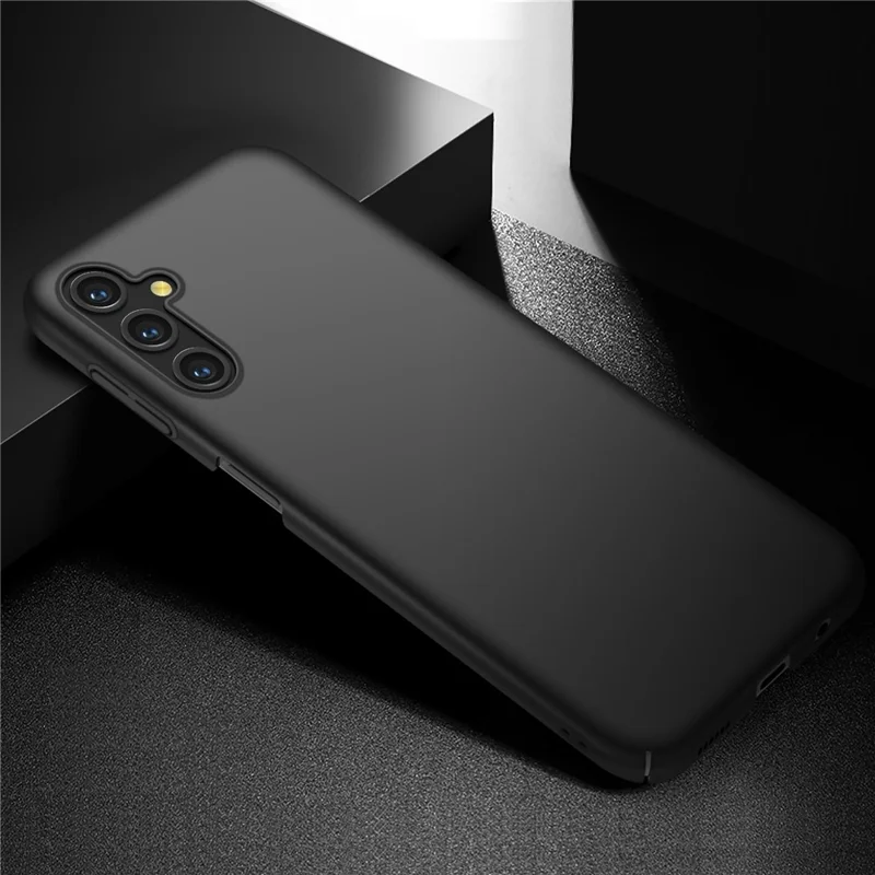 For Samsung Galaxy A14 5G / 4G Hard PC Back Cover Solid Color Shockproof Phone Case - Black