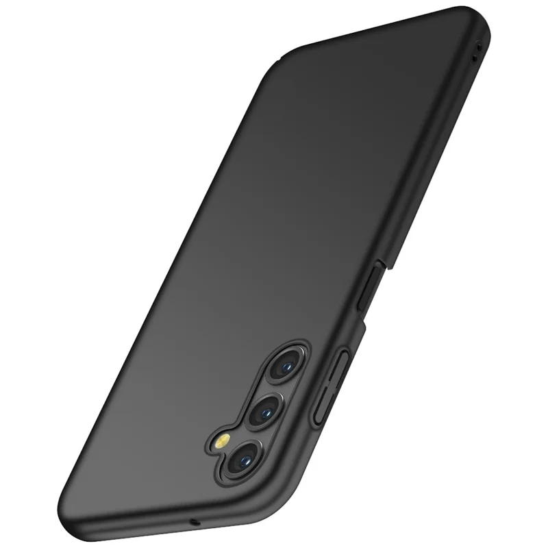 For Samsung Galaxy A14 5G / 4G Hard PC Back Cover Solid Color Shockproof Phone Case - Black