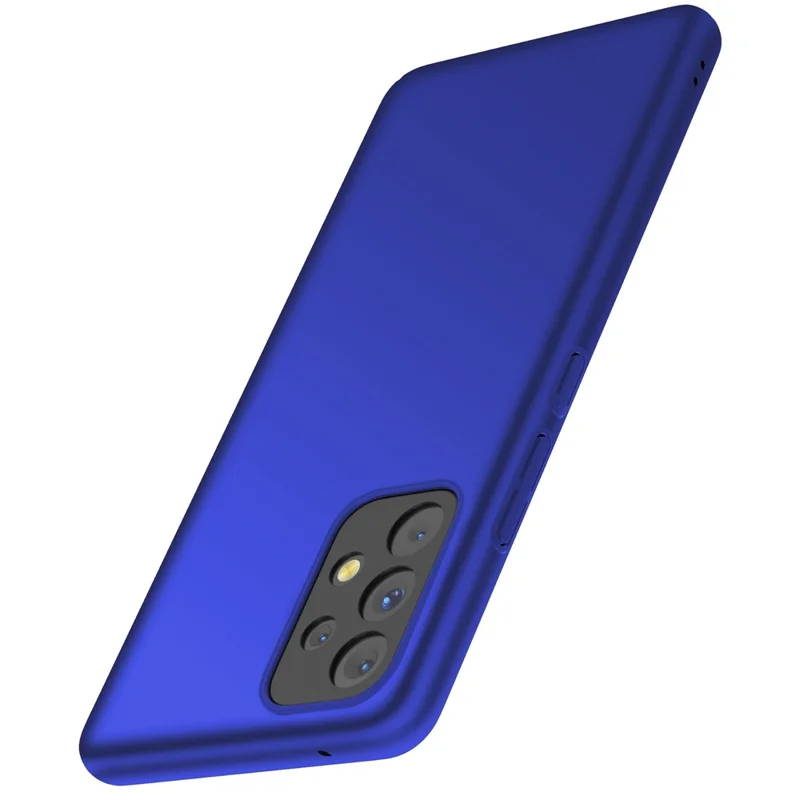 For Samsung Galaxy A53 5G Hard PC Cell Phone Cover Solid Color Drop-proof Case - Blue