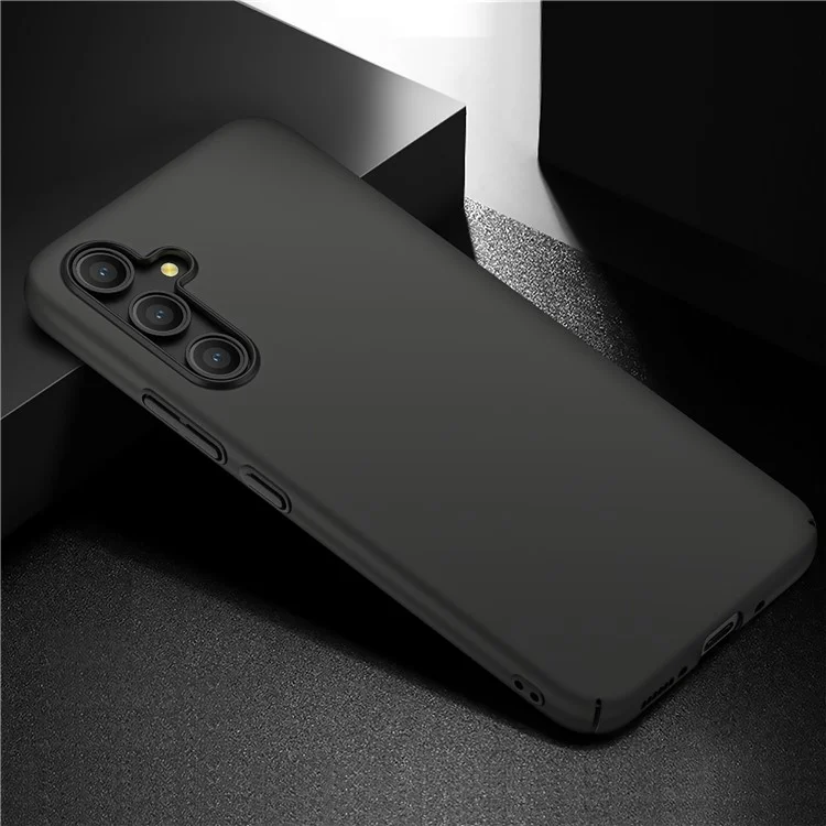 Para Samsung Galaxy A54 5G Solid Color Drop-proof Cover Hard PC Cell Phone Case - Negro