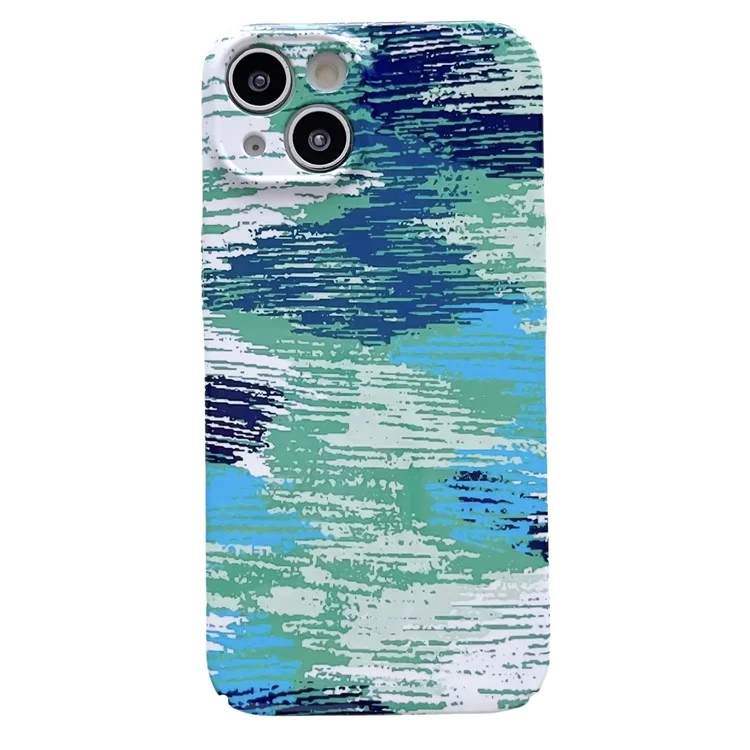 Per iPhone 14 Hard PC Back Cover Camouflage Pattern Printing Protective Phone Case - Style A