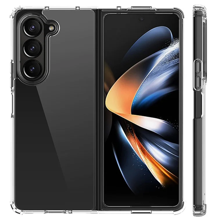 Für Samsung Galaxy Z Fold5 5G HD Clear Phone Case PC+TPU Faltbares Design Handyhülle