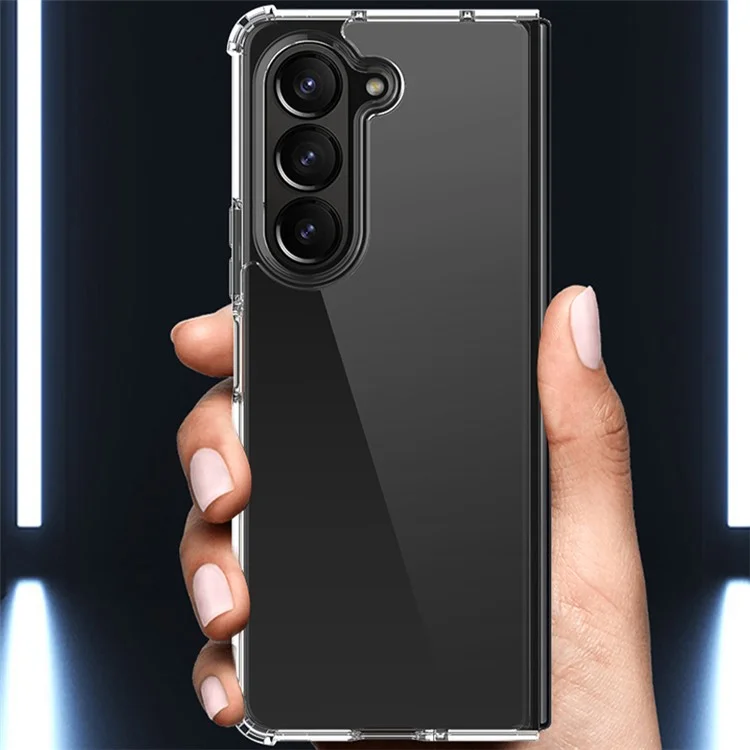 Für Samsung Galaxy Z Fold5 5G HD Clear Phone Case PC+TPU Faltbares Design Handyhülle