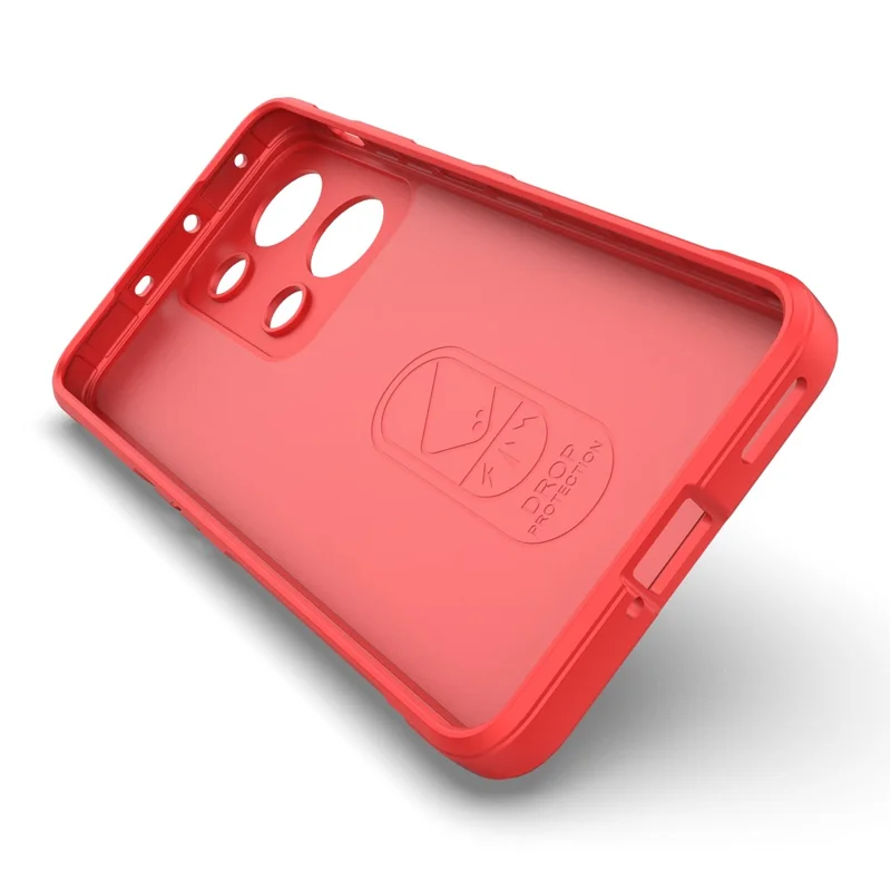 Capa de Telemóvel Macia em TPU à Prova de Quedas para OnePlus Nord 3 5G / Ace 2V, Capa Traseira Resistente de Proteção - Vermelho