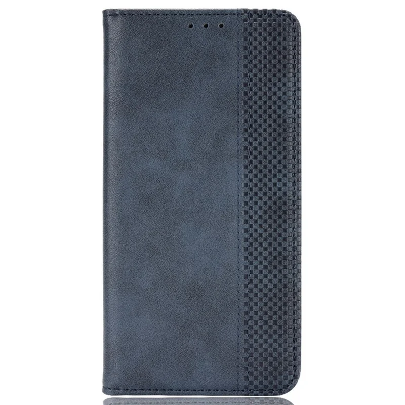 For Realme 11 5G (China) Retro Stand PU Leather Phone Case Wallet Mobile Phone Anti-Scratch Cover - Blue