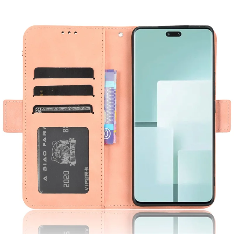 Para Xiaomi Civi 3 5G Múltiples Ranuras para Tarjetas Funda de Cartera de Piel de Imitación a Prueba de Golpes - Rosa