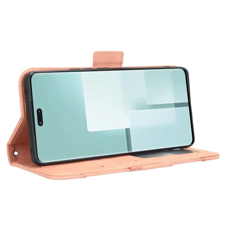 Para Xiaomi Civi 3 5G Múltiples Ranuras para Tarjetas Funda de Cartera de Piel de Imitación a Prueba de Golpes - Rosa