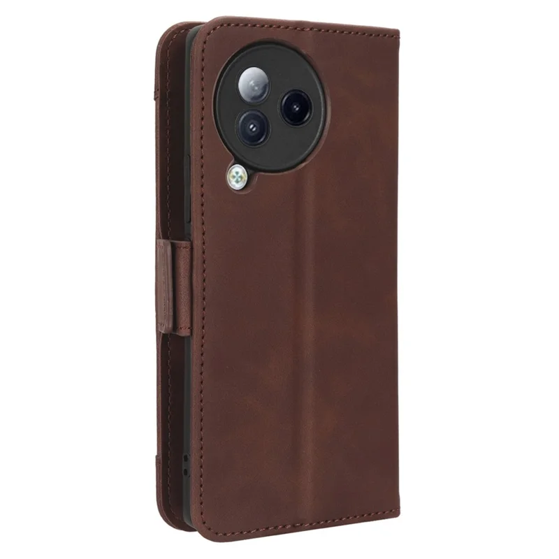 Для Xiaomi Civi 3 5G Слоты для нескольких карт Кошелек из искусственной кожи Противоударный чехол-подставка - Коричневый