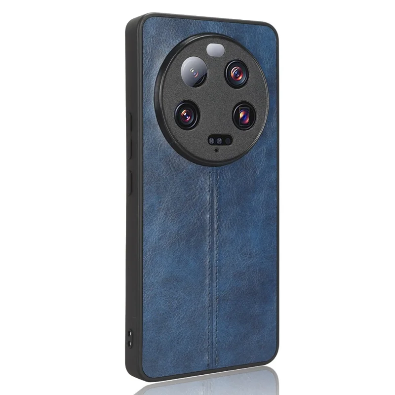 For Xiaomi 13 Ultra Cowhide Texture Phone Cover PU Leather Coated TPU+PC Mobile Case - Blue