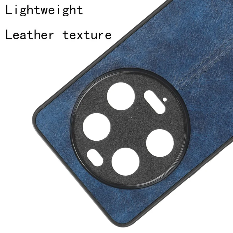 For Xiaomi 13 Ultra Cowhide Texture Phone Cover PU Leather Coated TPU+PC Mobile Case - Blue
