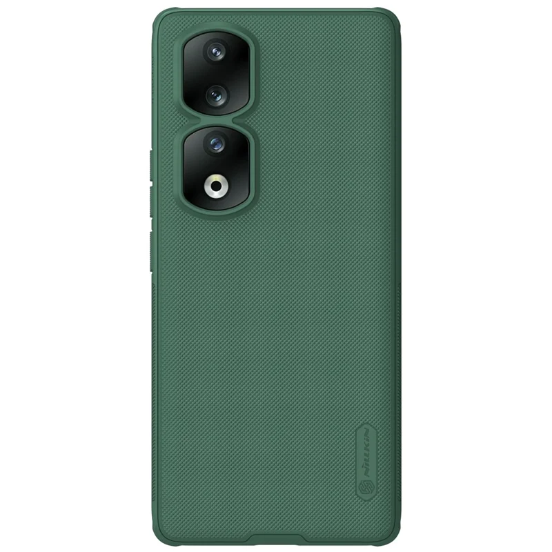 NILLKIN Frosted Shield Pro for Honor 90 Pro Matte Phone Case PC+TPU Magnetic Car Mount Phone Cover - Green