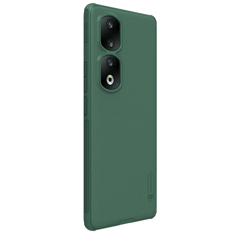 NILLKIN Frosted Shield Pro for Honor 90 Pro Matte Phone Case PC+TPU Magnetic Car Mount Phone Cover - Green