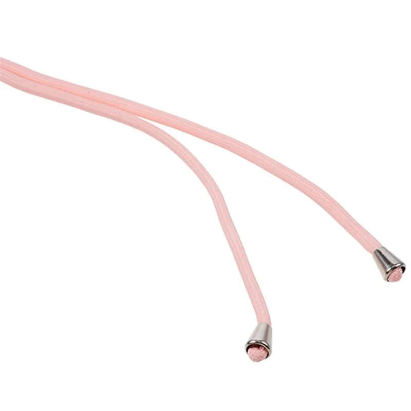 For iPhone 13 TPU Case Fiber Lining Anti-scratch Phone Cover with Long Lanyard - Pink