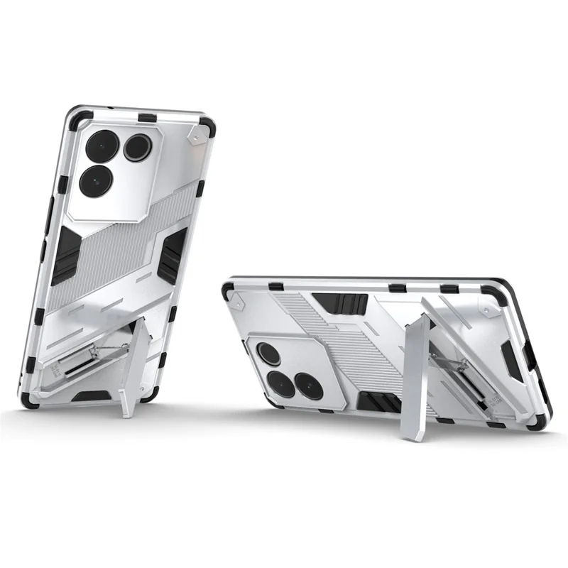 Obudowa tylna na vivo S17e 5G z PC + TPU, odporna na upadki, z podstawką - Biały