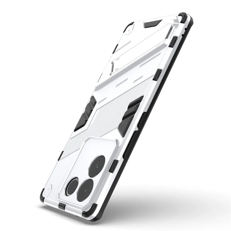 Obudowa tylna na vivo S17e 5G z PC + TPU, odporna na upadki, z podstawką - Biały