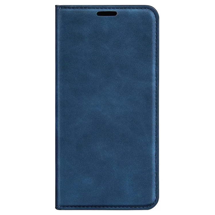 Für iPhone 15 kratzfeste PU-Leder-Brieftasche Flip-Case Skin-Touch-Ständer-Abdeckung - Blau