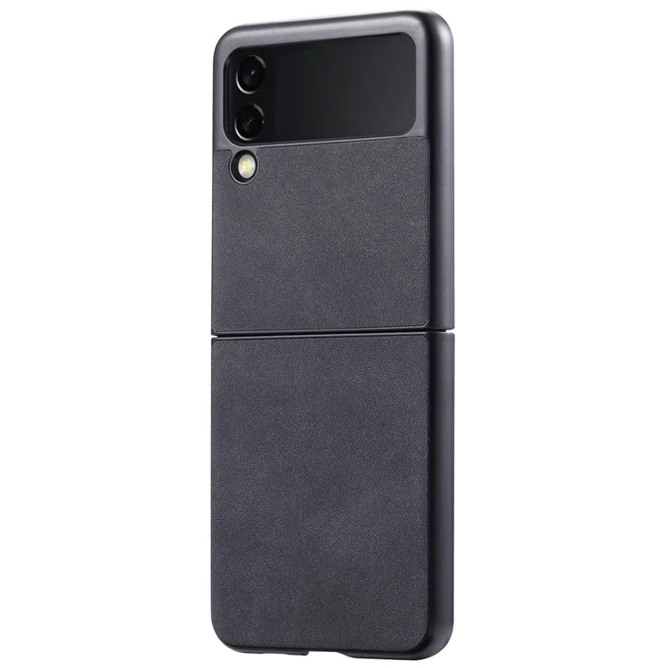 Capa de Telefone da Série VILI TR para Samsung Galaxy Z Flip3 5G, Revestida de Couro, Capa Protetora de PC