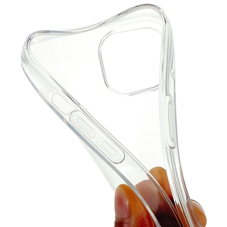For iPhone 15 Flexible TPU Clear Phone Cover Super Slim Shockproof Cell Phone Case Shell