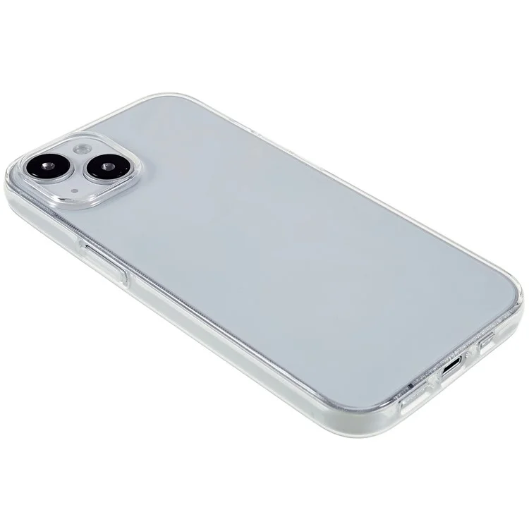 For iPhone 15 Plus Slim-Fit TPU Cell Phone Cover Dustproof Clear Phone Case Anti-Scratch Protector