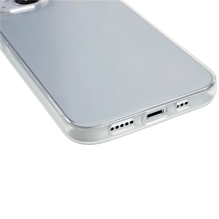 For iPhone 15 Plus Slim-Fit TPU Cell Phone Cover Dustproof Clear Phone Case Anti-Scratch Protector
