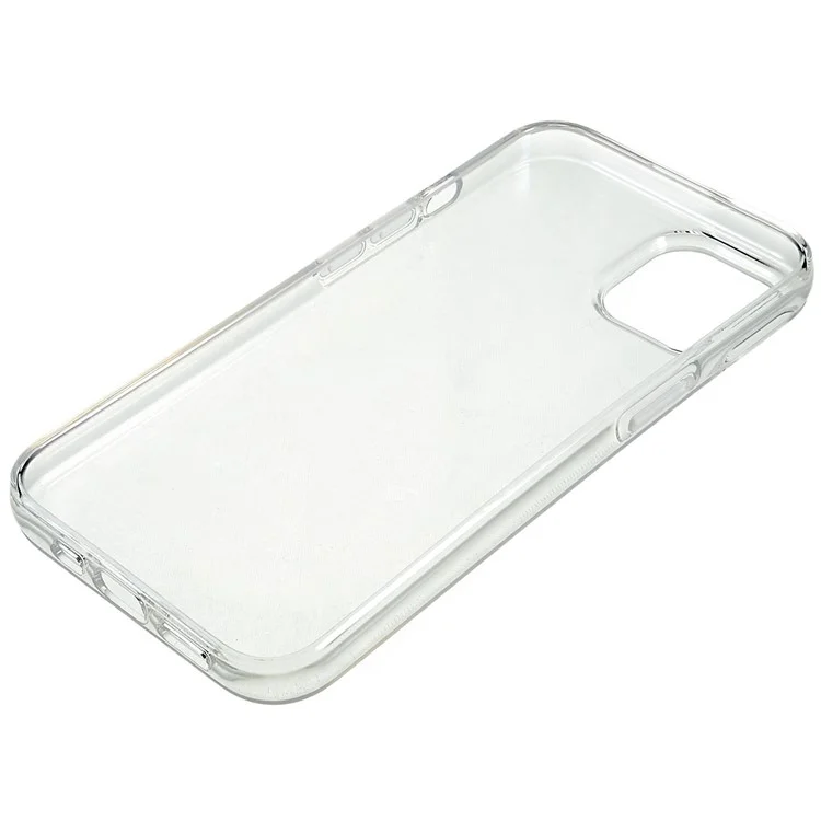 For iPhone 15 Plus Slim-Fit TPU Cell Phone Cover Dustproof Clear Phone Case Anti-Scratch Protector