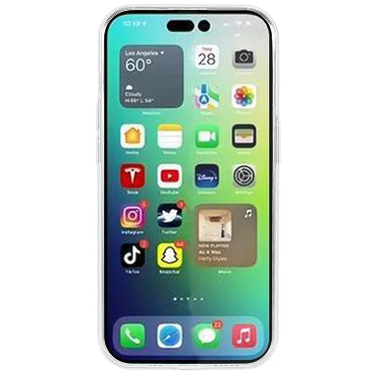 Super Slim TPU Phone Cover for iPhone 15 Pro , HD Clear Shell Dustproof Cell Phone Case