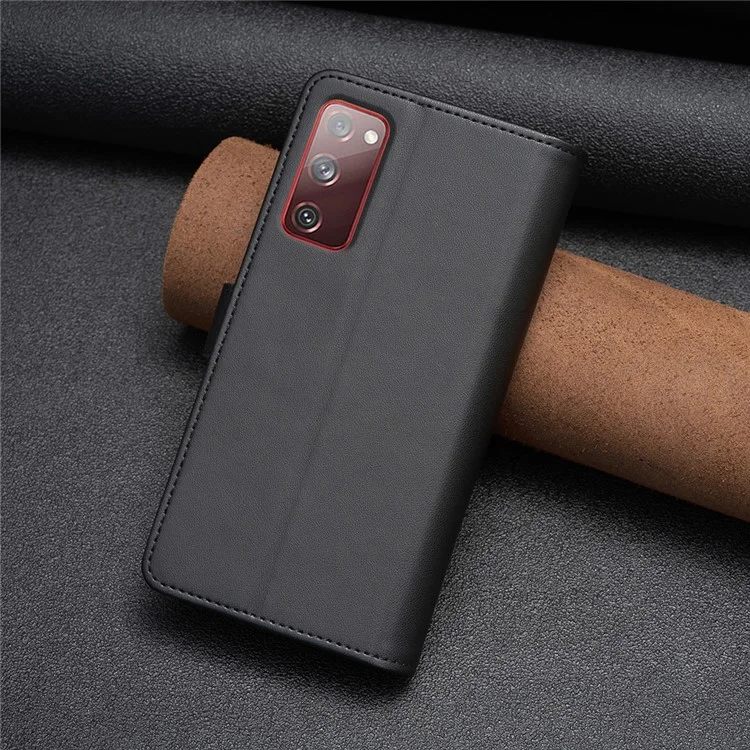 BF Style-19 para Samsung Galaxy S20 FE 5G / S20 FE / S20 FE 2022 / S20 Lite Funda de Piel Sintética con Cartera y Soporte - Negro