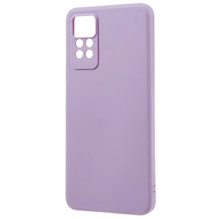 Для Xiaomi Redmi Note 12 Pro 4G с прямыми краями TPU чехол для телефона, точные вырезы, противоударный чехол - фиолетовый