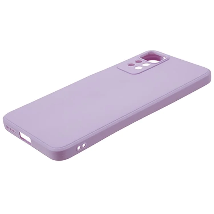Для Xiaomi Redmi Note 12 Pro 4G с прямыми краями TPU чехол для телефона, точные вырезы, противоударный чехол - фиолетовый