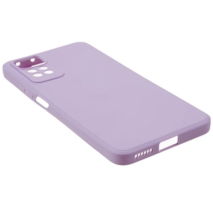 Для Xiaomi Redmi Note 12 Pro 4G с прямыми краями TPU чехол для телефона, точные вырезы, противоударный чехол - фиолетовый