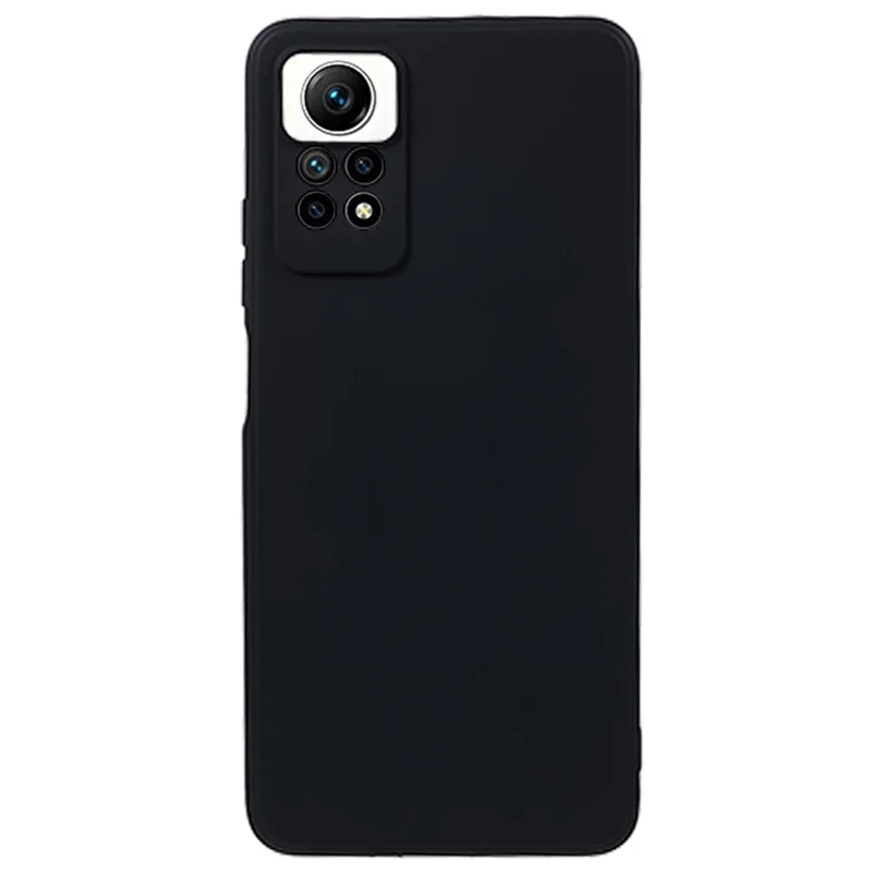 Per Xiaomi Redmi Note 12 Pro 4G Straight Edge TPU Phone Case Taglio preciso Anti-drop Cover - Nero