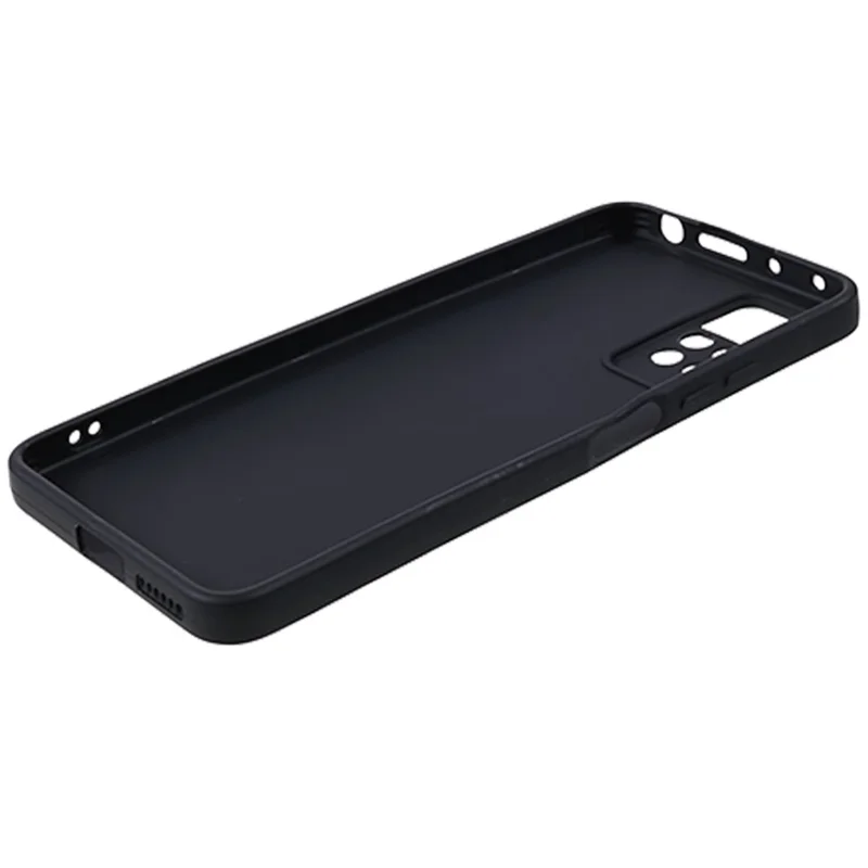 Per Xiaomi Redmi Note 12 Pro 4G Straight Edge TPU Phone Case Taglio preciso Anti-drop Cover - Nero