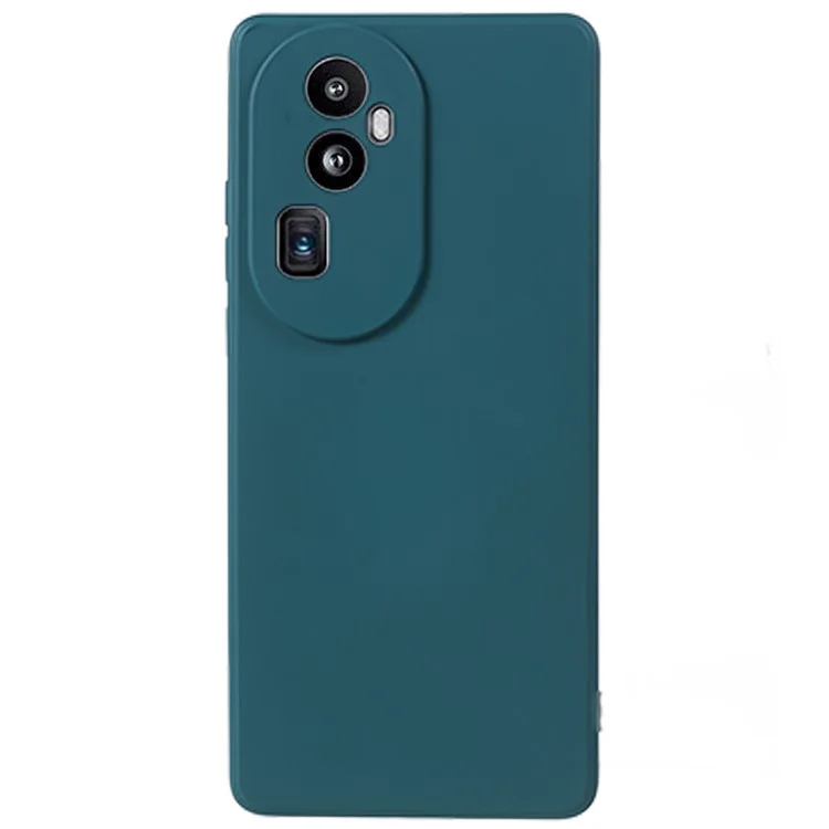 Для Oppo Reno10 Pro+ 5G Fiber Lining Protective Phone Case Rubberized TPU Back Cover - Army Green