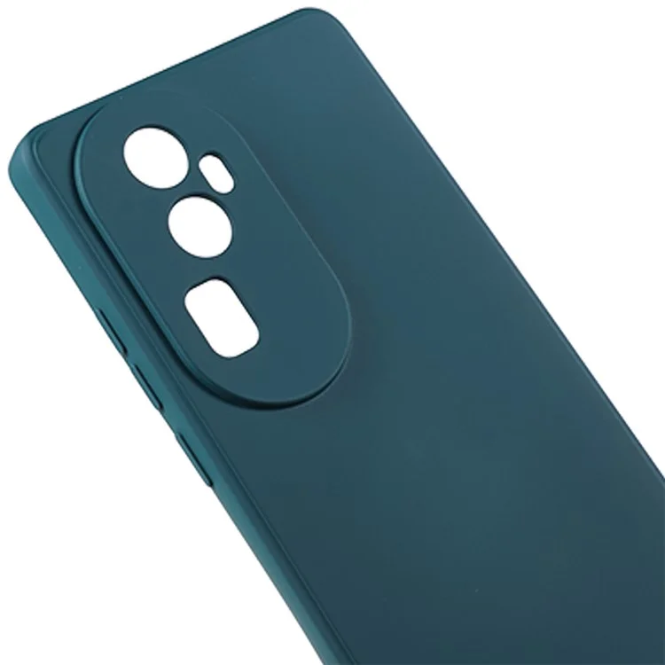Для Oppo Reno10 Pro+ 5G Fiber Lining Protective Phone Case Rubberized TPU Back Cover - Army Green