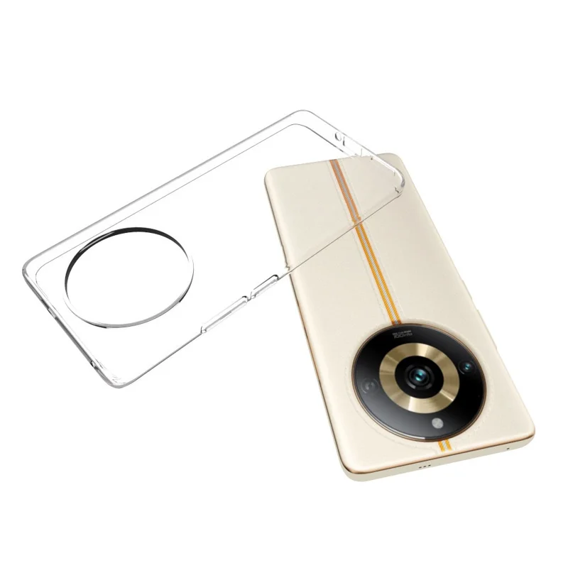 10Pcs / Pack For Realme 11 Pro 5G Mobile Phone Case Soft Clear TPU Cover Inner Watermark-Free Shell