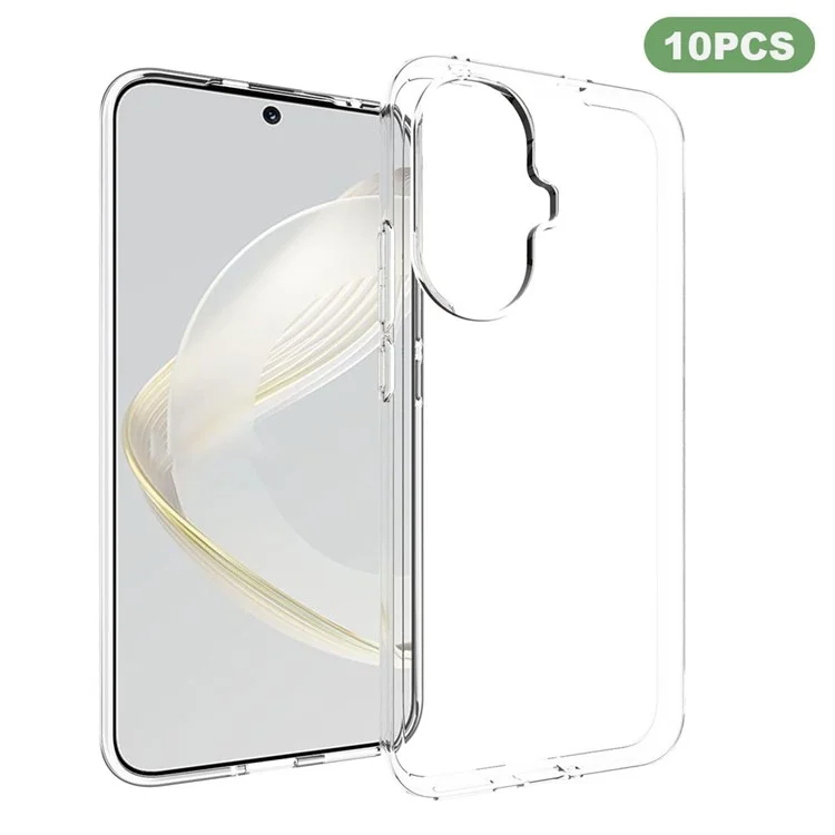 10 Peças / Pacote Para Huawei nova 11 / nova 12s 4G / nova 12 Lite 4G Caso de Telefone Claro Livre de Marca D'água Soft TPU Capa de Telefone Móvel