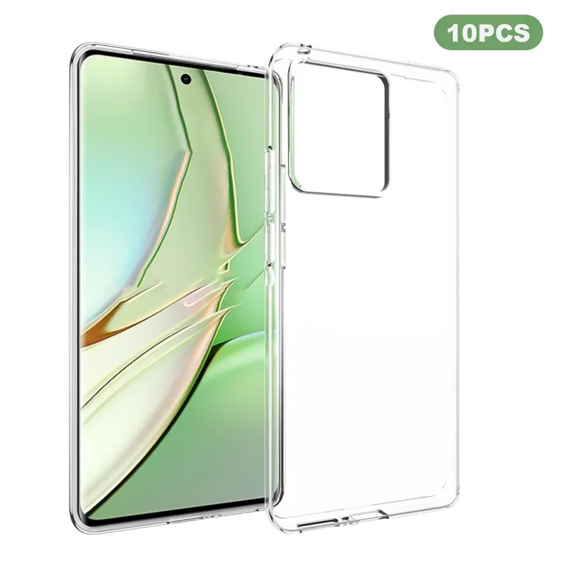 10Pcs / Pack For Motorola Edge 40 5G Slim-Fit Phone Case Transparent Inner Watermark-Free TPU Phone Cover