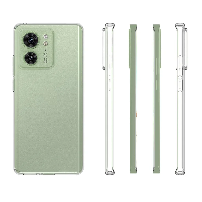 10Pcs / Pack For Motorola Edge 40 5G Slim-Fit Phone Case Transparent Inner Watermark-Free TPU Phone Cover