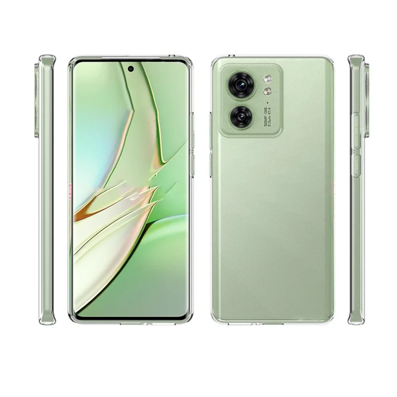 10Pcs / Pack For Motorola Edge 40 5G Slim-Fit Phone Case Transparent Inner Watermark-Free TPU Phone Cover