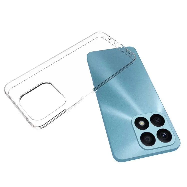10Piezas / Paquete Para Estuche de teléfono inteligente Honor X8a 4G Sin marca de agua interior Suave TPU Cubierta de teléfono móvil transparente