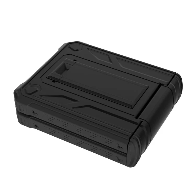 Étui pour téléphone portable GW30 PC pour Samsung Galaxy Z Flip4 5G, étui de protection antichoc avec support - Noir