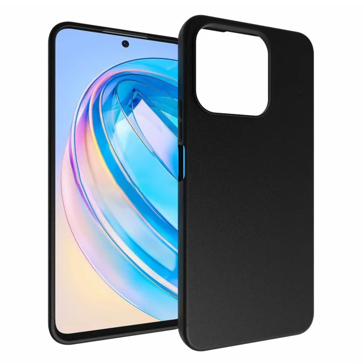 10Pcs / Pack para Honor X8a 4G Soft TPU Phone Case Dual-sided Matte Finish Anti-scratch Cover - Preto