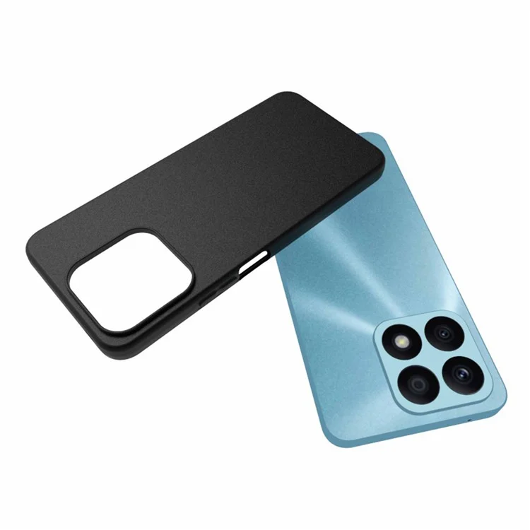 10Pcs / Pack para Honor X8a 4G Soft TPU Phone Case Dual-sided Matte Finish Anti-scratch Cover - Preto