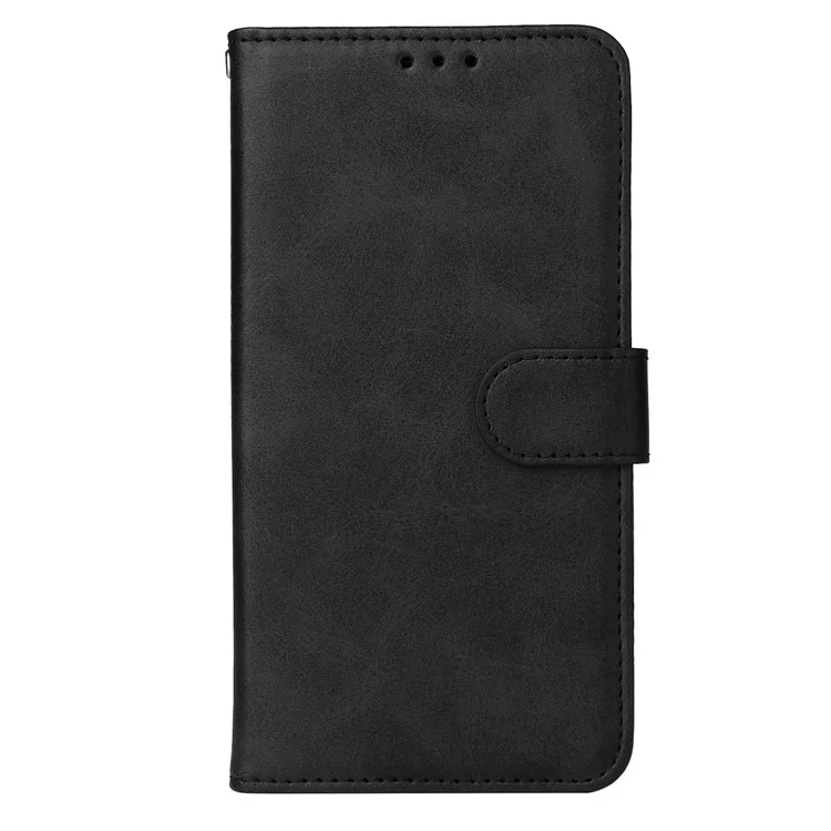 For Google Pixel 7 Pro 5G PU Leather Wallet Stand Case Calf Texture Anti-drop Phone Case - Black