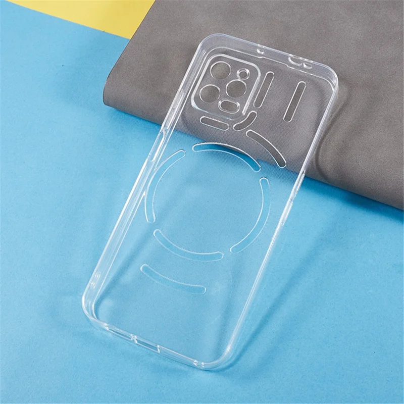 Drop-proof Phone Cover for Unihertz Luna , Flexible TPU Cell Phone Protective Case - White