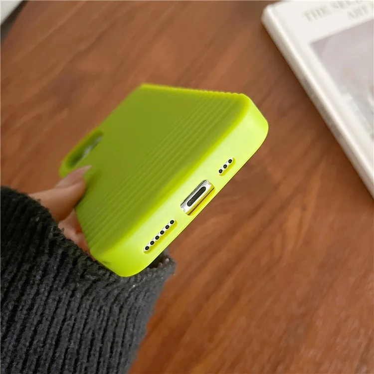 Pour Iphone 13 Pro Max Dissipation de la Dissipation de Téléphone Portable Couverture de la Texture de L'océan Summer Texture TPU Anti-scratch - Jaune